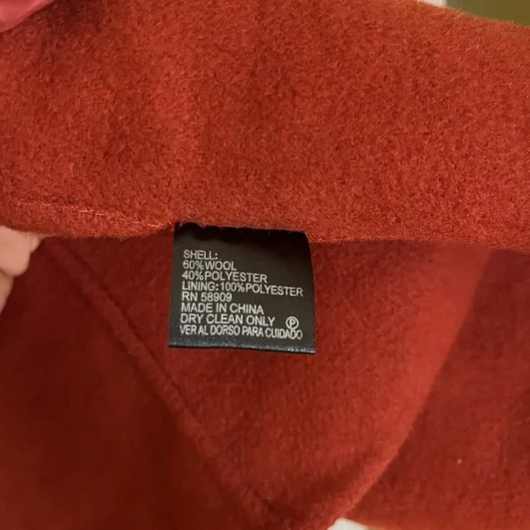 Antonio Melani Wool Wrap Coat in Rust - Picture 2 of 5